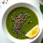 hearty lentil spinach soup